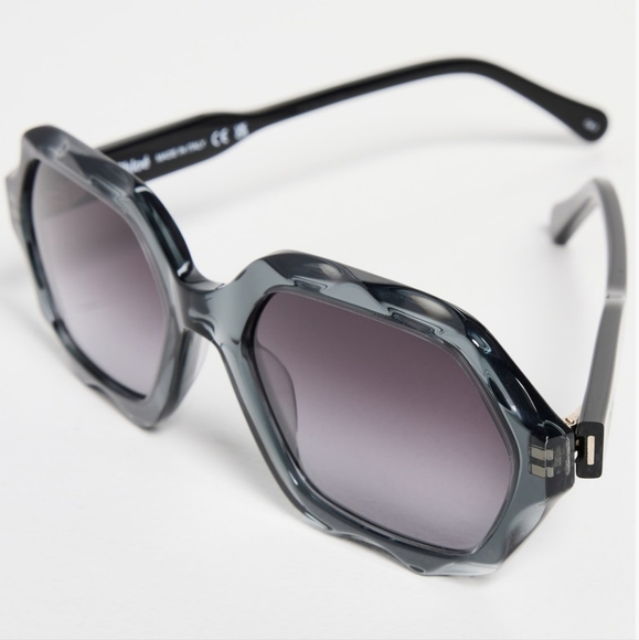 CHLOE Scalloped Acetate Sunglasses/ BNWT - Picture 4 of 4